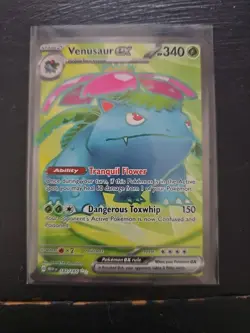 Pokemon Venusaur EX Holo Ultra Rare TCG Card 182/165 Scarlet & Violet 151 - Image 1