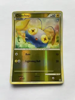 Pokemon TCG Unleashed 48/95 Chinchou NM Reverse Holo Foil Shiny Common Card 2010 - Image 1
