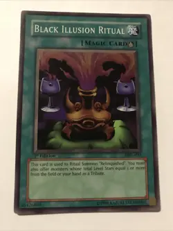 Yu-Gi-Oh Black Illusion Ritual 1st Edition MRL-051 Holo Card - Image 1
