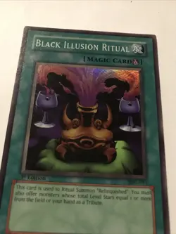 Yu-Gi-Oh Black Illusion Ritual 1st Edition MRL-051 Holo Card - Image 2