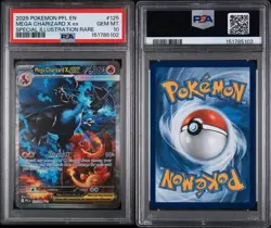 Mega Charizard EX #125 SIR PSA 10 GemMint 2025 Phantasmal Flames Pokemon Card - Image 3