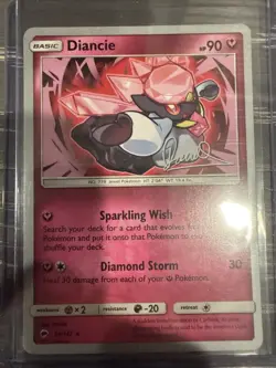 Pokemon Diancie TCG Burning Shadows Card 94/147 2017 World Championships - Image 1