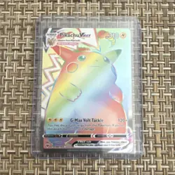 Pokemon Pikachu VMAX Secret Rare Full Art Holo 188/185 Vivid Voltage Card - Image 1