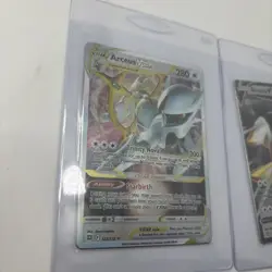 Pokemon TCG Arceus v Ultra Rare And Arceus VSTAR Metal Promo Cards - Image 2
