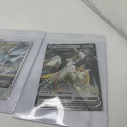 Pokemon TCG Arceus v Ultra Rare And Arceus VSTAR Metal Promo Cards - Image 5