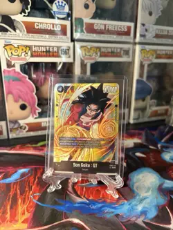 Bandai Dragon Ball Super Son Goku GT SCR Secret Rare Foil FB03-140 English Card - Image 1