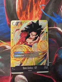 Bandai Dragon Ball Super Son Goku GT SCR Secret Rare Foil FB03-140 English Card - Image 2