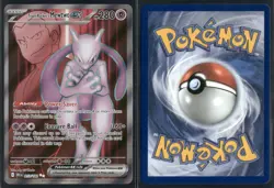✰ TEAM ROCKET'S MEWTWO EX 213/182 ULTRA RARE DESTINED RIVALS POKEMON ✰ NM/M - Image 1