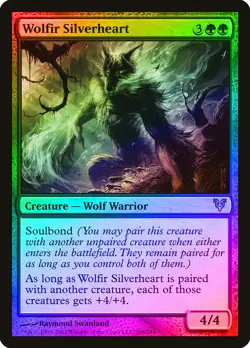 Wolfir Silverheart FOIL Avacyn Restored PLD Green Rare MAGIC CARD ABUGames - Image 1