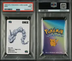 Onix #95 Pokemon Card Game Mini KFC 1998 Nintendo WOTC PSA 9 - Image 3