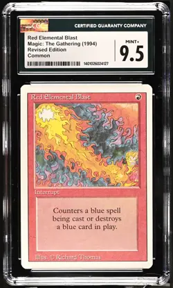 RED ELEMENTAL BLAST Revised CGC 9.5 MTG [Nostalgium] - Image 1