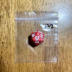 🎲 MTG d20 Spindown 20-sided Life Counter die dice Strixhaven Lorehold STX Red - Image 1