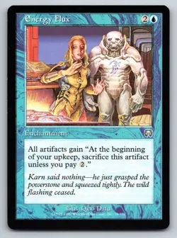 MTG Energy Flux Normal U Mercadian Masques (MMQ) 78 LP Magic - Image 1