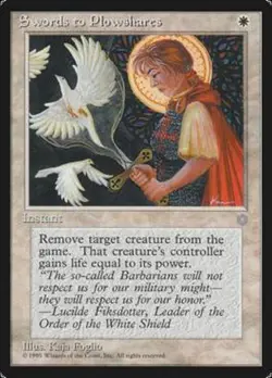 RUSH ENGLISH Ere Glaciaire - Swords to Plowshares [Played] MTG ICE - Image 1