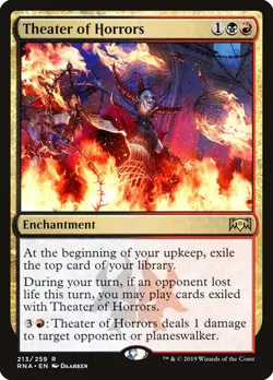 Theater of Horrors Ravnica Allegiance MTG MAGIC ENCHANTMENT RARE - Image 1