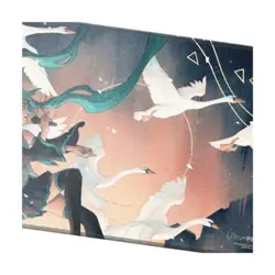 Ultra Pro Magic MTG Secret Lair Hatsune Miku Stitched Edge Playmat Winter Swan S - Image 3