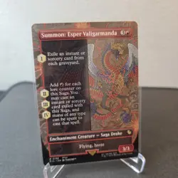 MTG Summon: Esper Valigarmanda 198 Borderless Regular Rare Final Fantasy FIN - Image 1