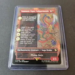 MTG Summon: Esper Valigarmanda 198 Borderless Regular Rare Final Fantasy FIN - Image 2