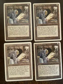 MTG - Library of Leng x4 - 4th Fourth Revised MP Playset - Image 1