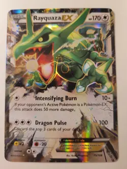 Rayquaza EX Pokemon Roaring Skies 75/108 Holo NM - Image 1