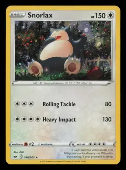 Snorlax 140/202 Pokemon Sword & Shield COSMOS Promo Near Mint NM - Image 1