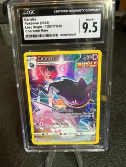 2022 Pokemon SWSH Lost Origin Banette Trainer Gallery Holo #TG07/TG30 CGC 9.5 - Image 1