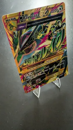 2015 Pokemon Shiny Mega Rayquaza EX Full Art 98/98 XY Ancient Origins LP - Image 2