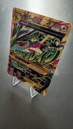 2015 Pokemon Shiny Mega Rayquaza EX Full Art 98/98 XY Ancient Origins LP - Image 3