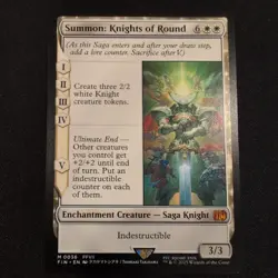 Summon: Knights of Round M0036 Final Fantasy MTG Magic the Gathering NM - Image 1