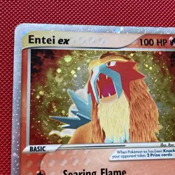 Entei ex - 91/95 - Pokemon Ex Team Magma vs. Aqua Ultra Rare - Damaged - Image 3