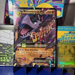 Mega M Aerodactyl EX XY98 XY Black Star Promo Holo Pokemon LP 2016 - Image 2
