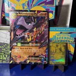 Mega M Aerodactyl EX XY98 XY Black Star Promo Holo Pokemon LP 2016 - Image 3