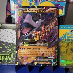 Mega M Aerodactyl EX XY98 XY Black Star Promo Holo Pokemon LP 2016 - Image 4