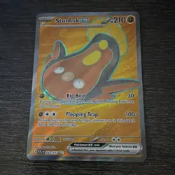 Pokemon Stunfisk EX 252/217 ASCN Full Art Ultra Rare Holo 210 HP 100+ Attack - Image 1