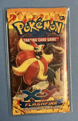 Pokemon XY Flashfire Booster Pack, 2014. Sealed - Image 1