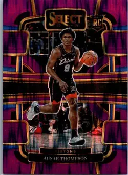 2023-24 Select Concourse Ausar Thompson #95 Purple Flash /175 Rookie - Image 1