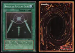 Swords of Revealing Light LOB-101 GLOSSY Super Rare 1st Edition Yu-Gi-Oh - Image 3