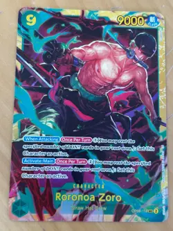Roronoa Zoro OP06-118 ONE PIECE Tcg Secret Rare NO FOIL NM Green - Image 1