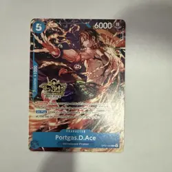 Portgas.D.Ace OP07-053 Alt Art 3rd Anniversary Stamped Promo One Piece TCG NM - Image 1