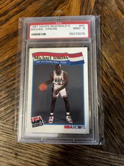 Michael Jordan 1991 Hoops Mcdonald’s PSA 9 - Image 1