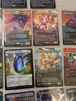 MtG Secret Lair x SONIC: Complete FOIL Set With 2x Master Emerald’s - Image 3