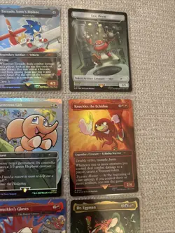 MtG Secret Lair x SONIC: Complete FOIL Set With 2x Master Emerald’s - Image 5