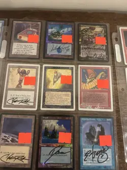 Mixed Vintage Magic The Gathering Card Lot Hand Signed Cards MP-LP RARE FIND - Image 3