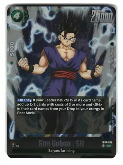 Son Gohan: SH FB07-058 SR Fusion World Dragon Ball Super Card - Image 1