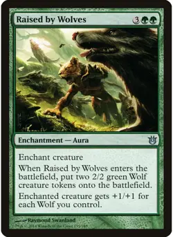 Raised by Wolves 135 MTG NM - Born of the Gods - Image 1