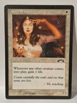 MTG Soul Warden x1 Exodus Revised Regular MP - Image 1