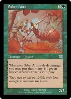 Saber Ants Uncommon Mercadian Masques MTG - Image 1