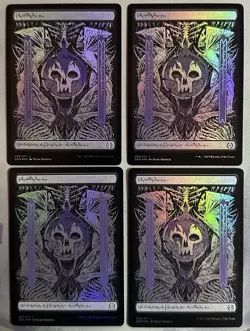 MTG / Set (X4) Phyrexia: All Will Be One Full Art Basic Lands / FOIL / NM - Image 4