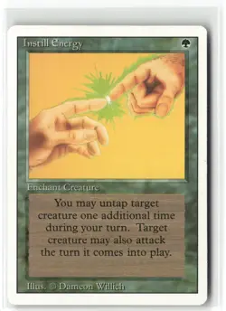 Instill Energy Revised Edition Magic: The Gathering Uncommon Lightly Played - Image 1