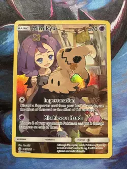 Mimikyu (Secret) 245/236 Sm-Cosmic Eclipse Holo MP baby Crease On Front Of Card - Image 1